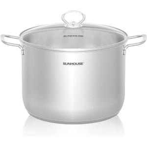 SUNHOUSE Pots for Cooking (STOCK POT, 12.6 Quarts)
