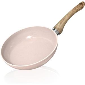 Sunhouse – 8 Inch / 20 cm Non-Stick Deep Frying Pan with Double Pour Spouts, 5-Layer Whitford Non-Stick Coating, PFOA-FREE, Stay-Cool Handle, Induction Compatible with All Cooktops(Pink)