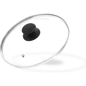 Sunhouse 11” Glass Lid for Pots, Pans, Woks & Skillets – Tempered Glass Replacement Lid with Heat-Resistant Knob – Fit 11” (28cm) Cookware, Dishwasher Safe, Oven Safe